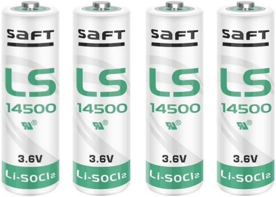 4 Pack LS14500 AA 3.6V 2600mAH Batteries for Smart Oil Fuel Fauge Device